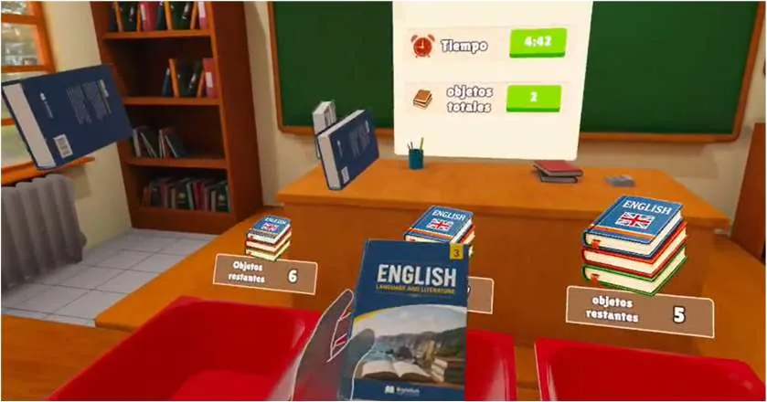 Captura real de la experiencia Tamaño de objeto: clasificar objetos grandes, medianos y pequeños