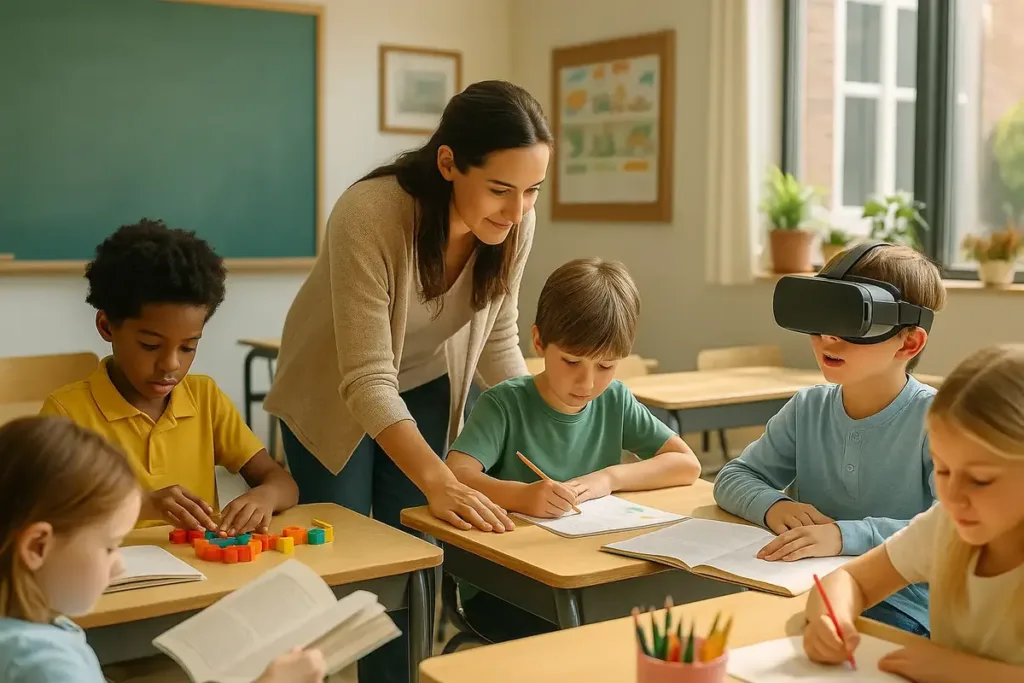 Una educadora adapta las actividades y los apoyos a distintas formas de aprender