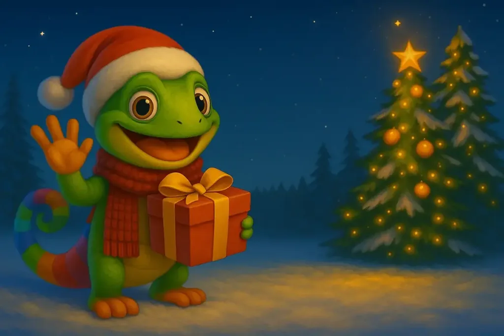 La mascota de Minifunkids invita a compartir NeuroKids con un regalo de Navidad