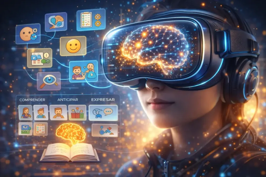 Una experiencia inmersiva representa los procesos cerebrales implicados en comprender, anticipar y expresar