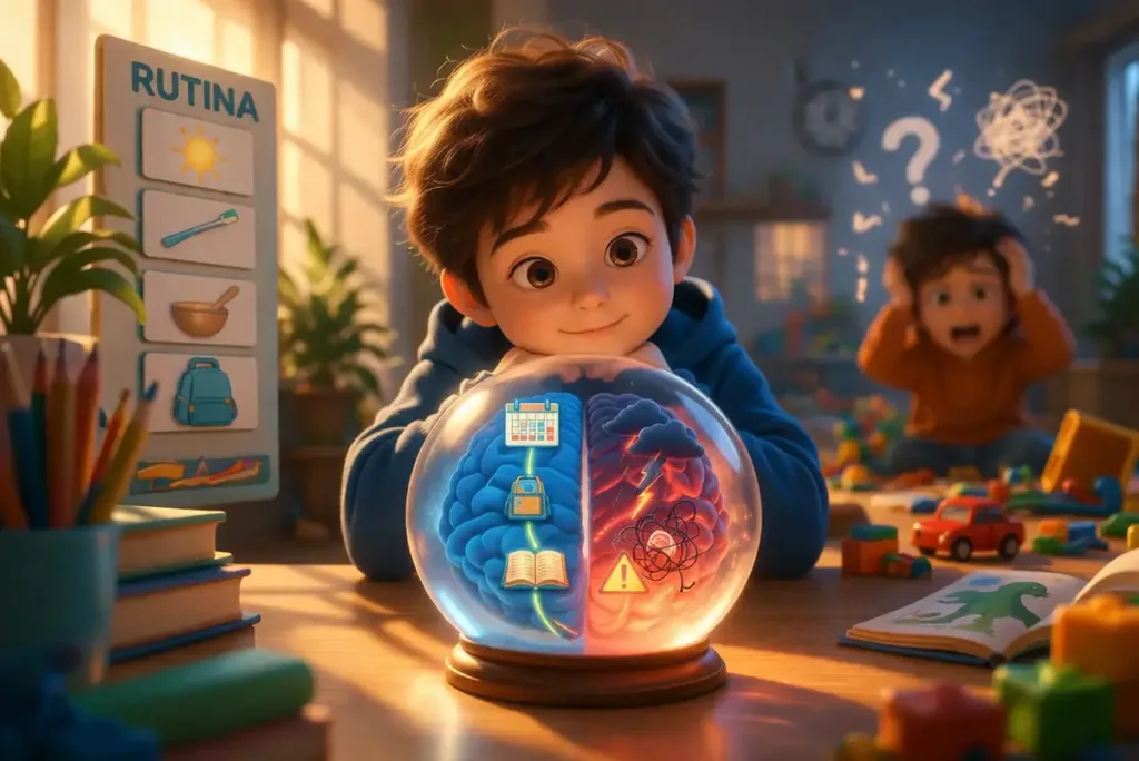 Un niño descubre cómo la anticipación ayuda al cerebro a sentirse seguro y preparado para aprender